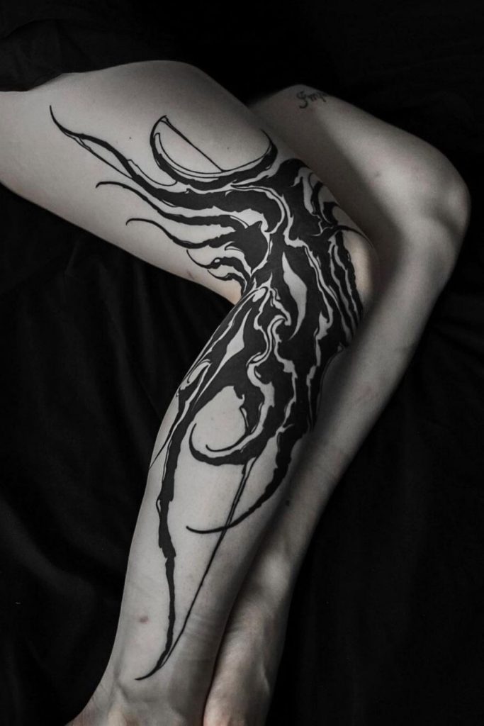 Knee Tattoos for Women