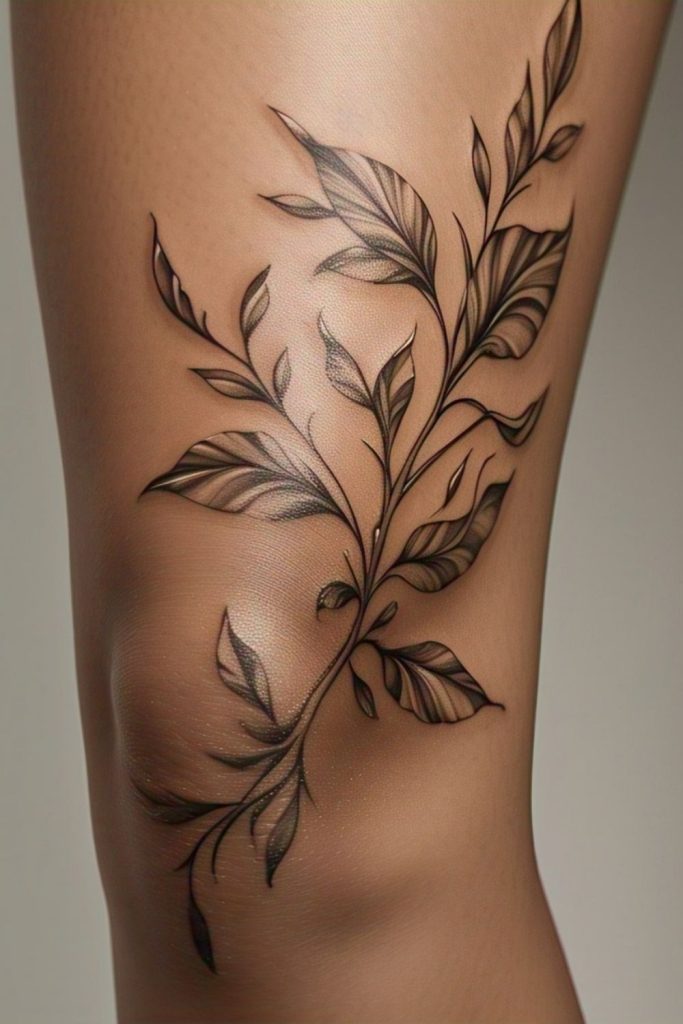 Knee Tattoos for Women