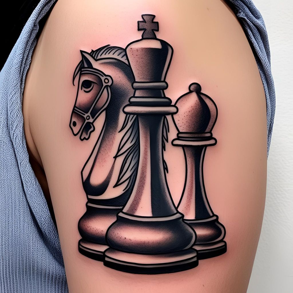 Knight Chess Piece Tattoo