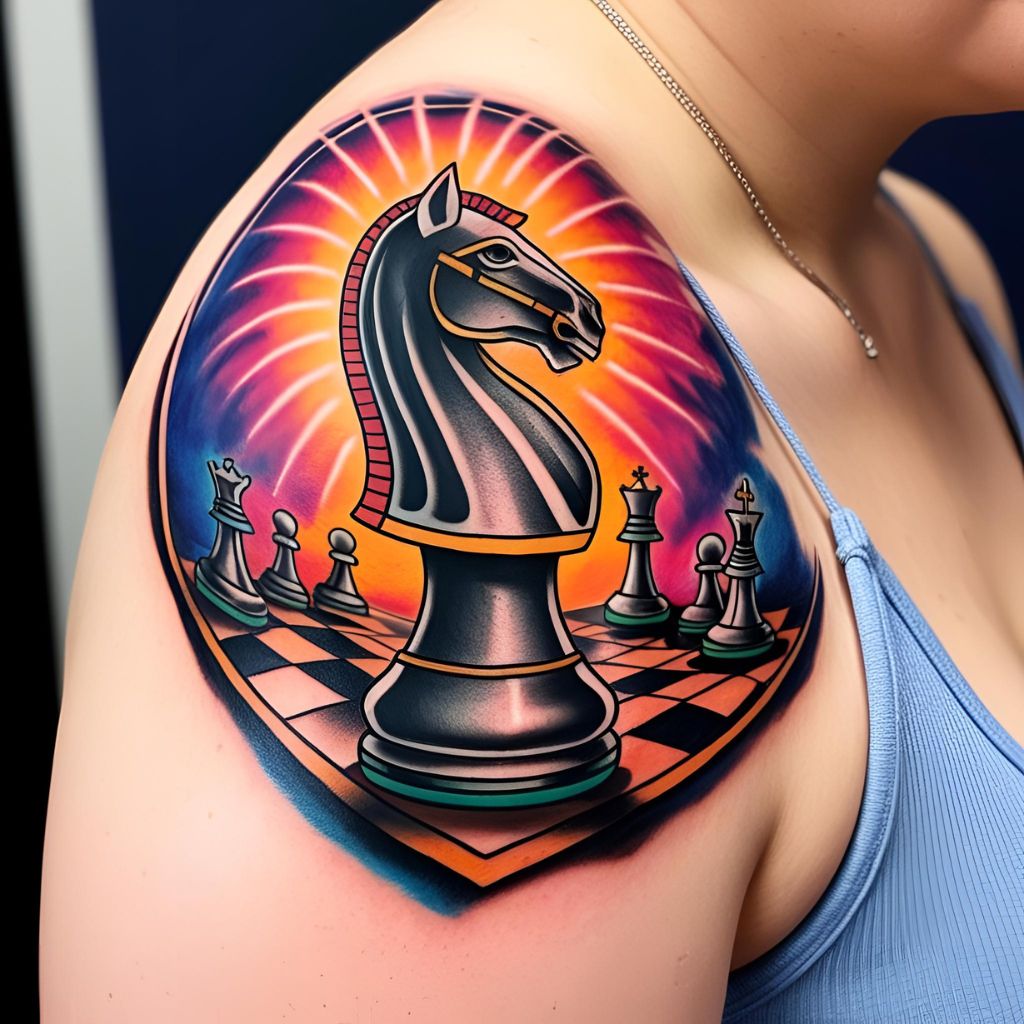 Knight Chess Piece Tattoo