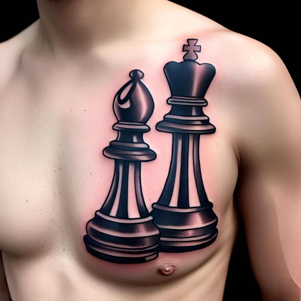 Bishop Chess Piece Tattoo