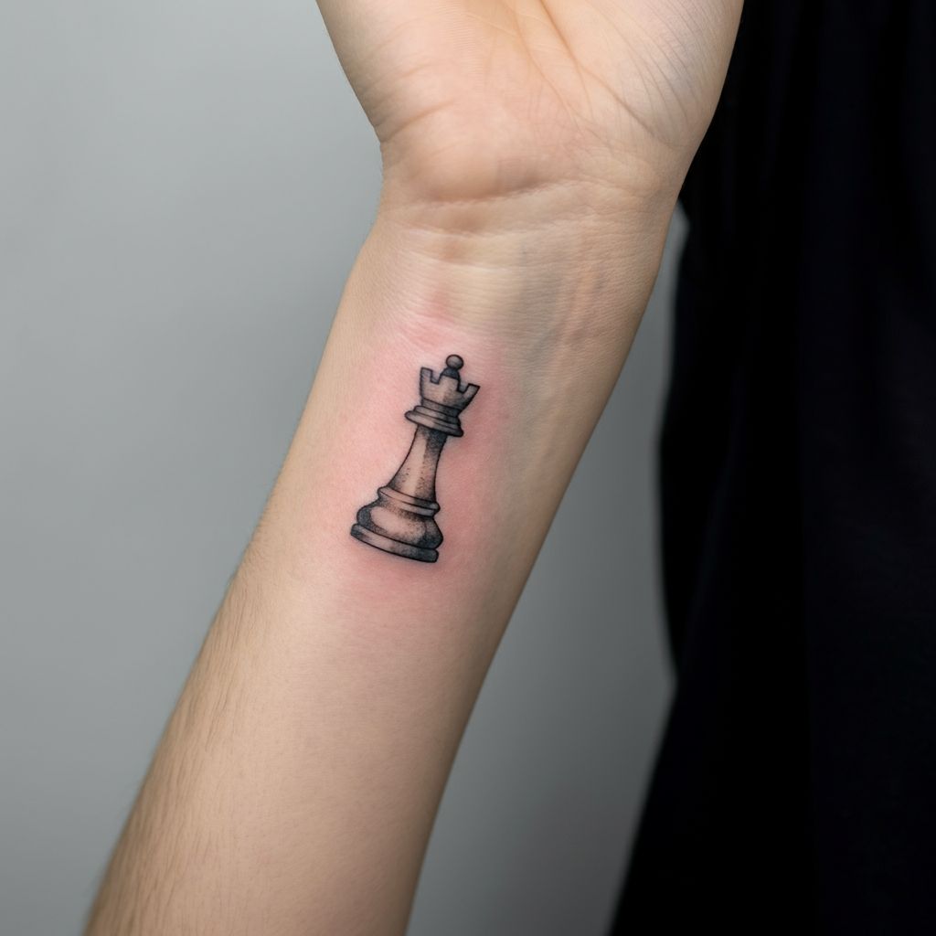 Rook Chess Piece Tattoo