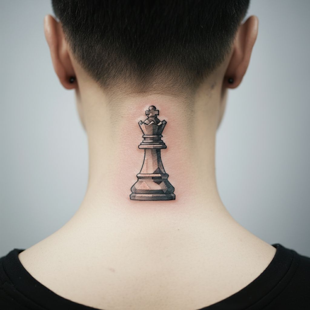 Rook Chess Piece Tattoo
