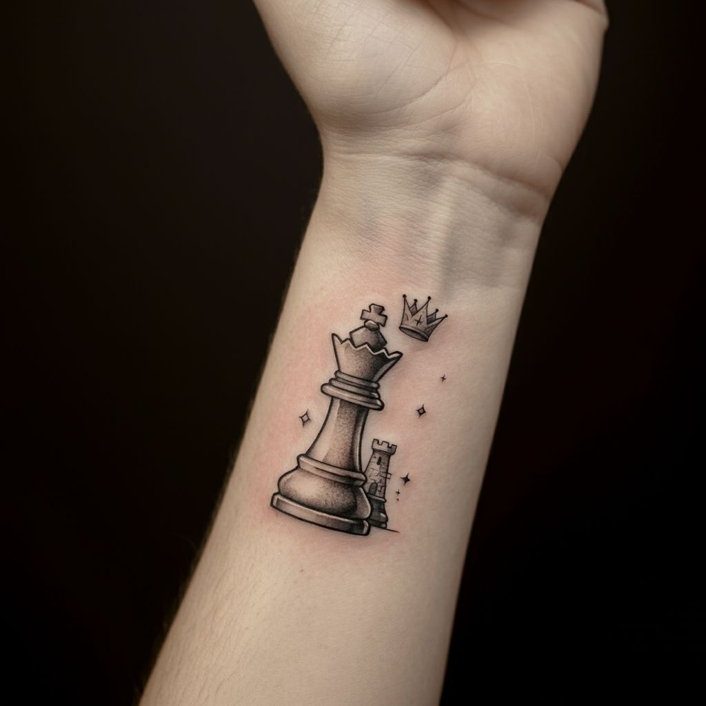 Rook Chess Piece Tattoo