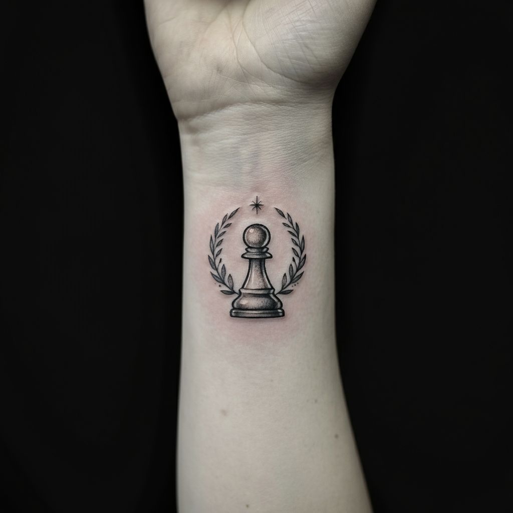 Pawn Chess Piece Tattoo