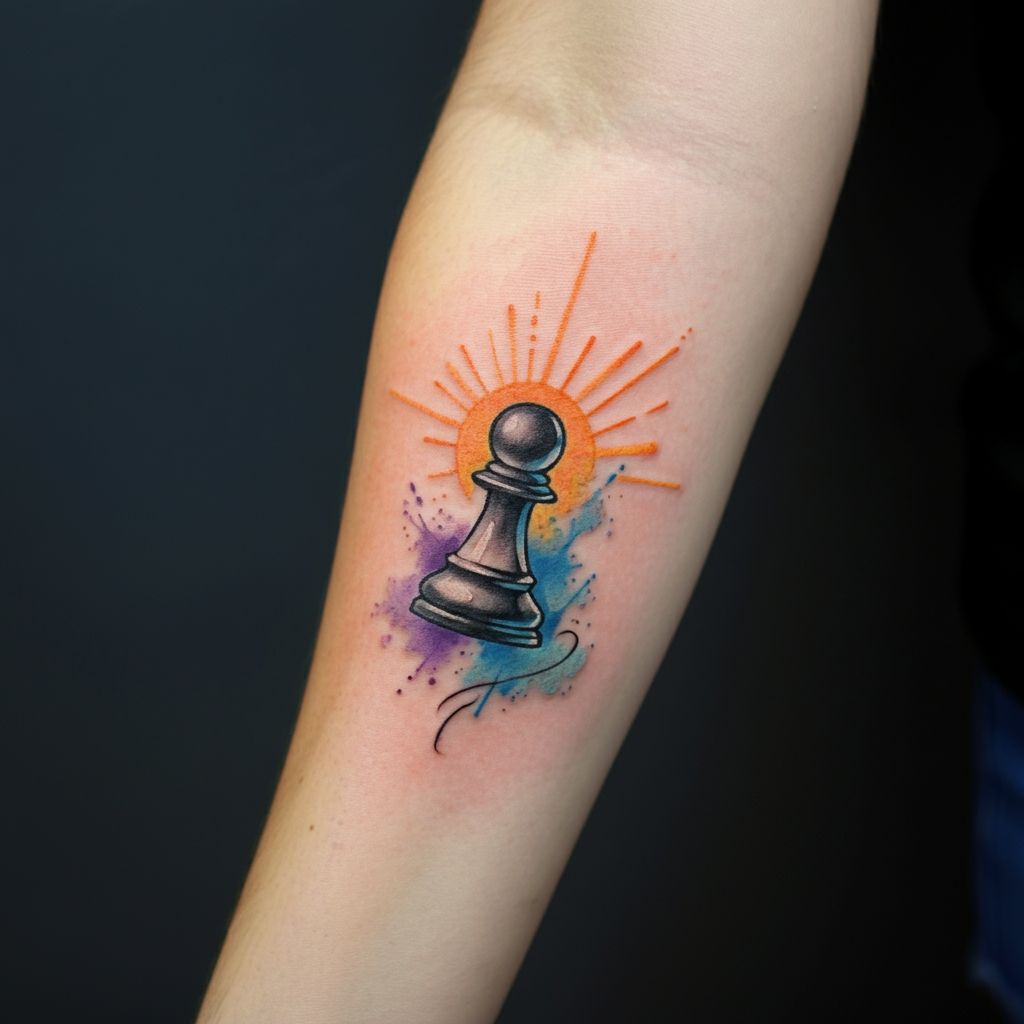 Pawn Chess Piece Tattoo