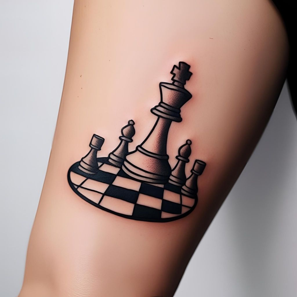 Chess Tattoo Small