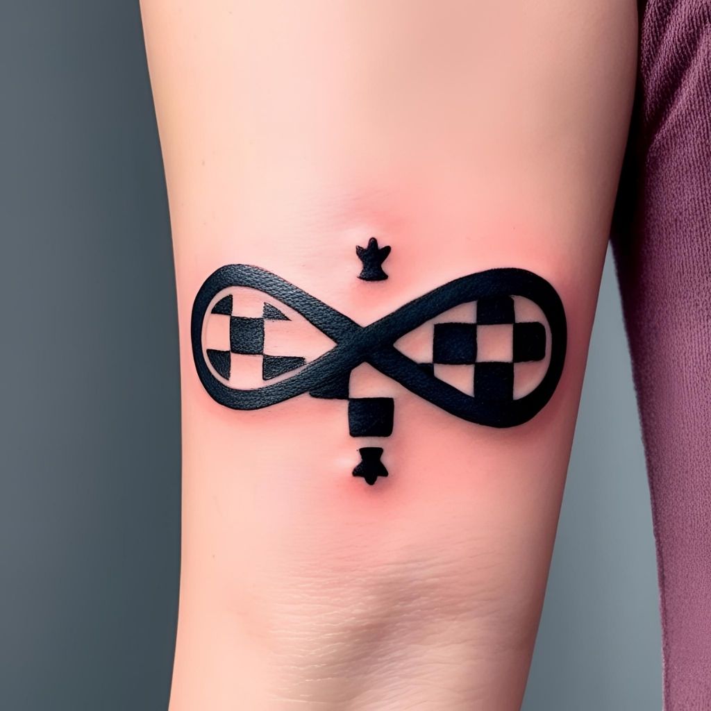  Infinity Chessboard Tattoo
