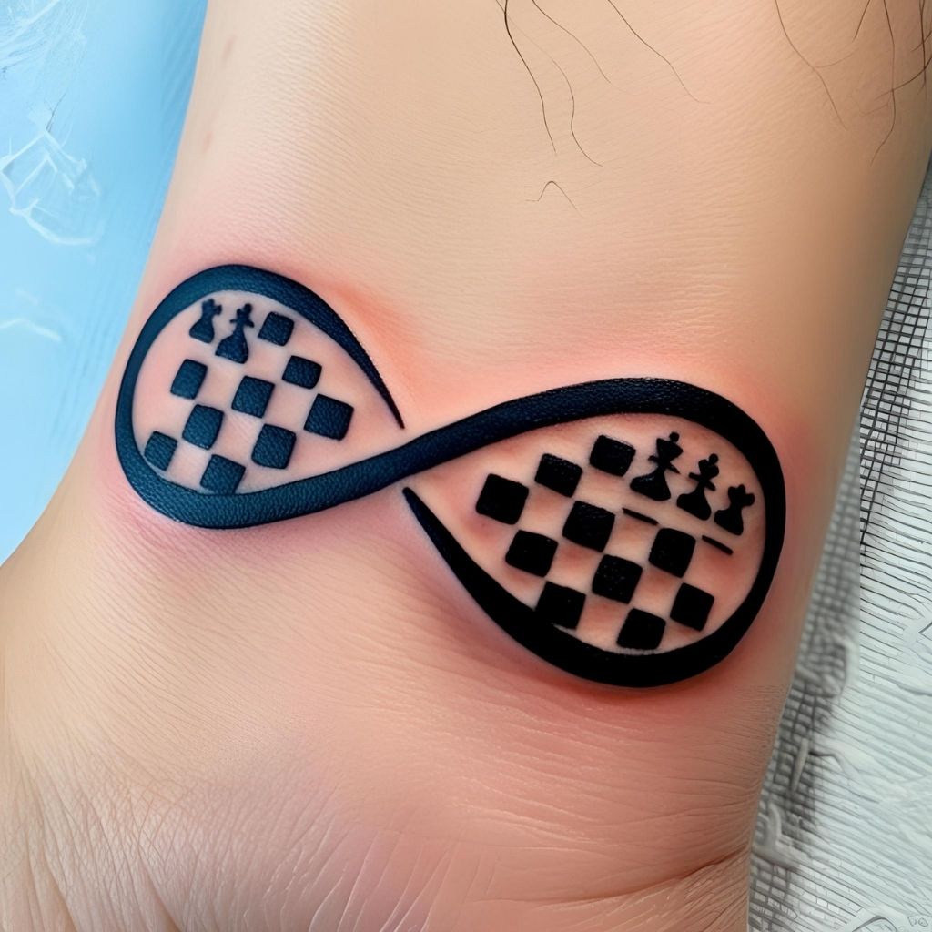  Infinity Chessboard Tattoo