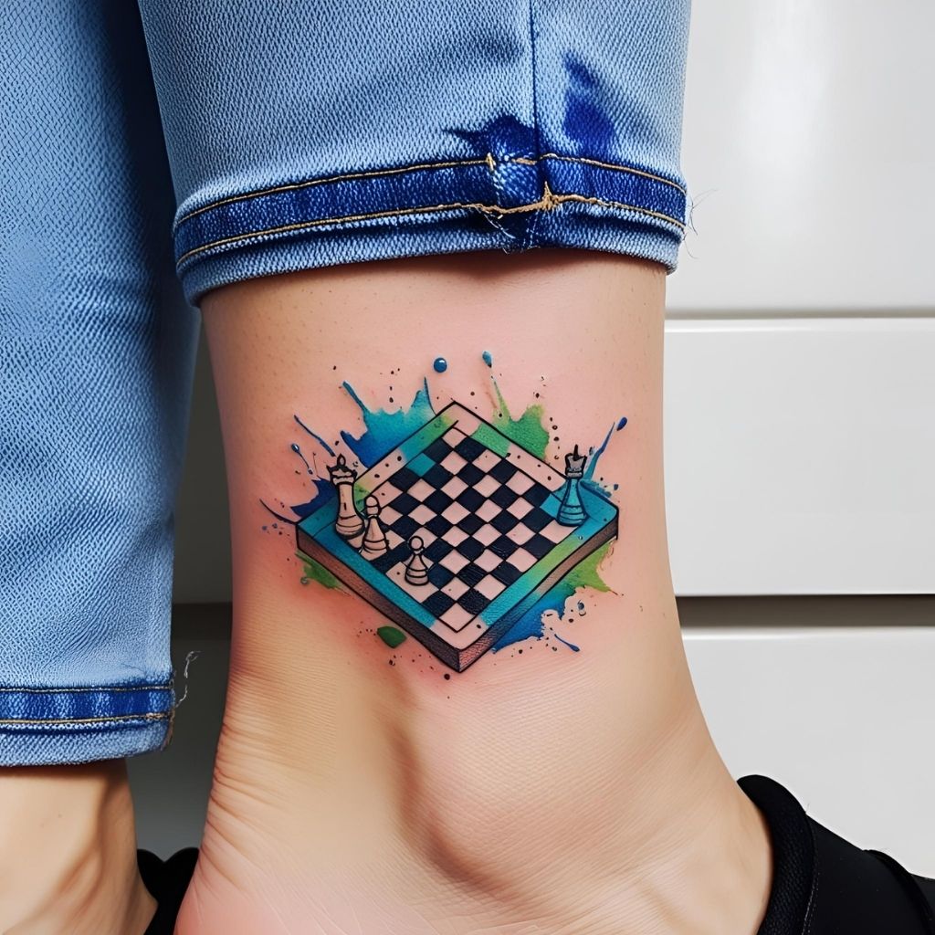 Unique Chess Tattoo