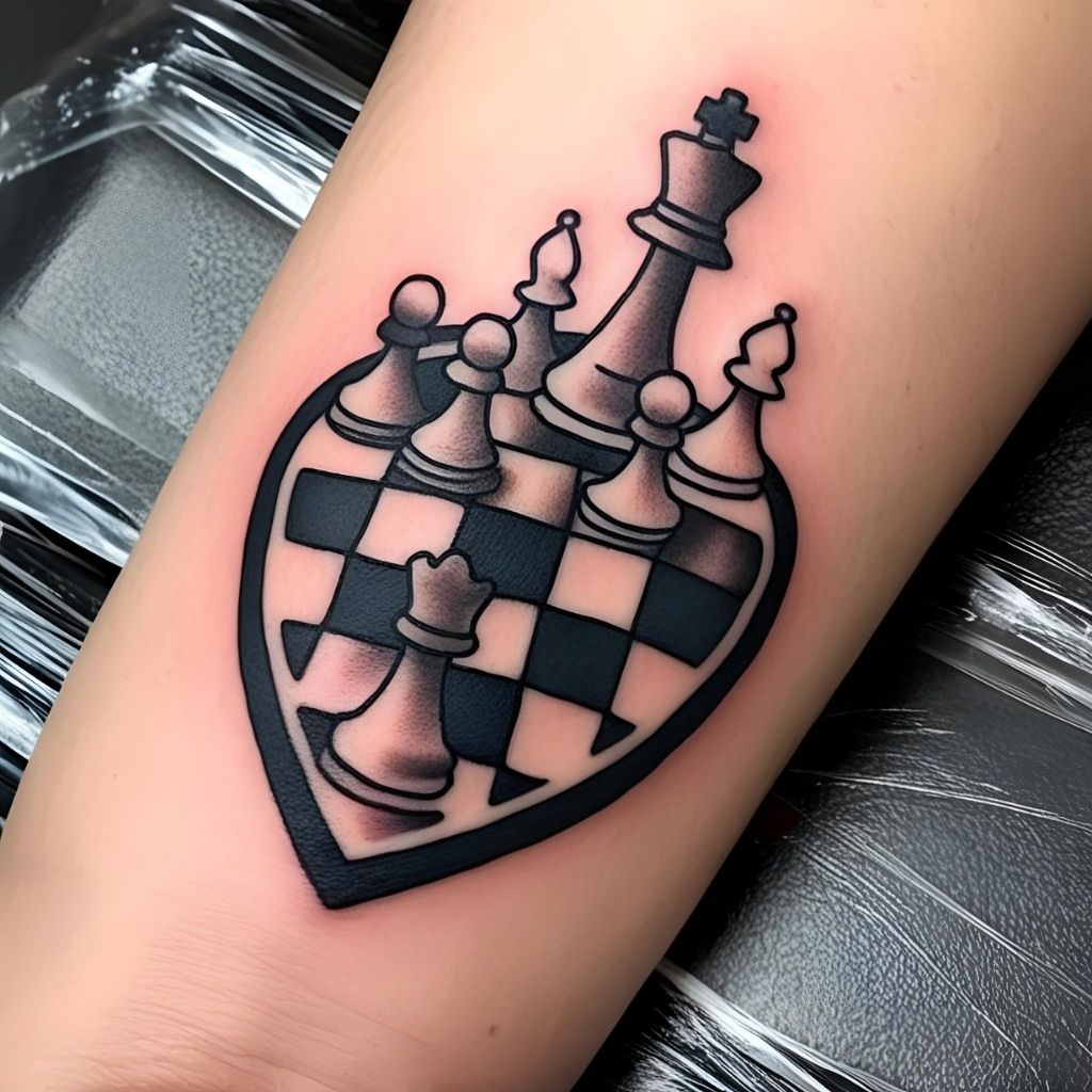Unique Chess Tattoo